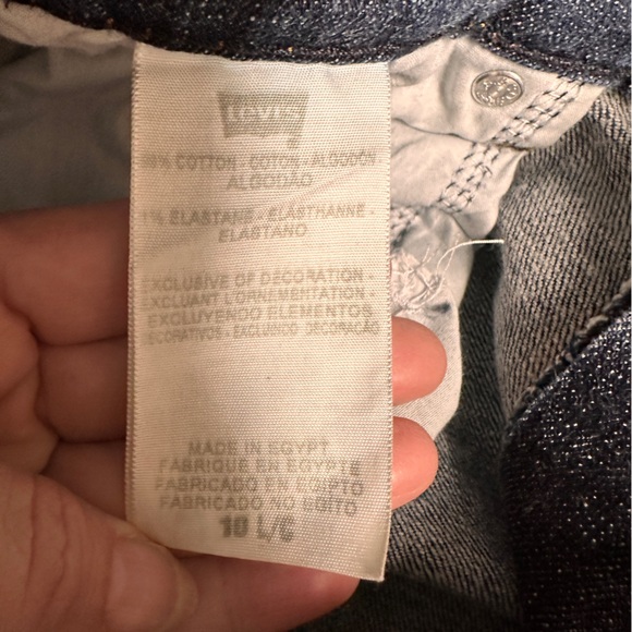 Levi’s 515 Bootcut ladies dark wash denim jeans size 10 L/C - Picture 6 of 7